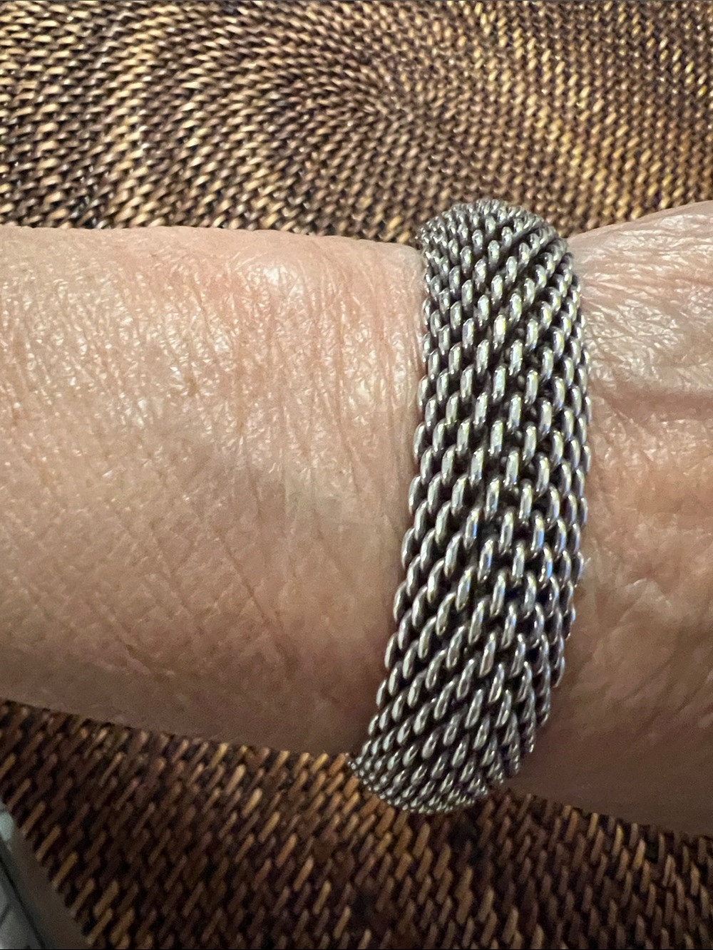 Tiffany & Co. Somerset Sterling Silver Mesh bracelet